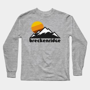 Retro Breckenridge ))(( Tourist Souvenir Travel Design Long Sleeve T-Shirt